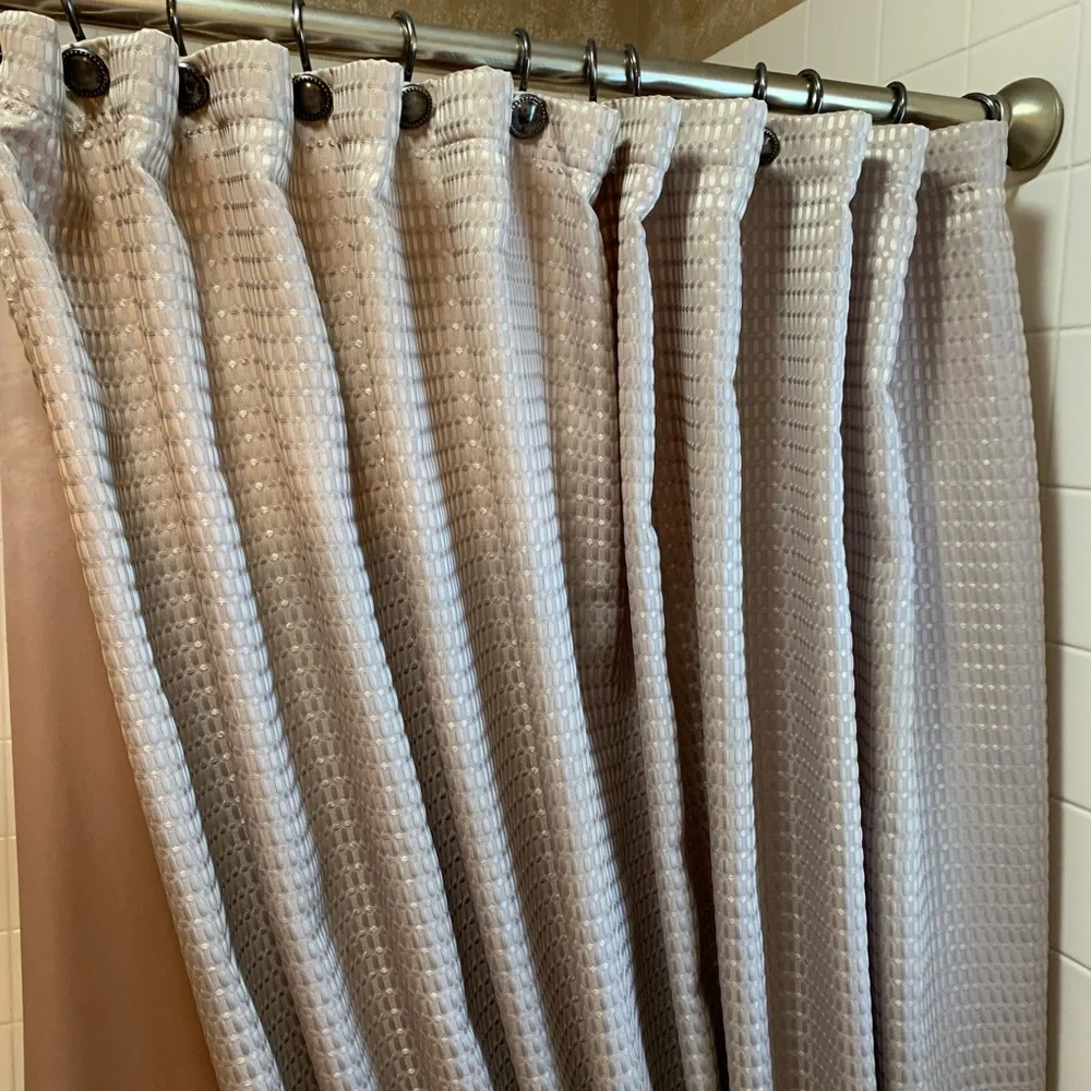 Waffle Weave Shower Curtain